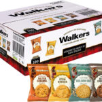 Walkers Shortbread Catering Assorted Biscuit Twin Packs, Golden Oat, Belgian Chocolate, Salted Caramel & Stem Ginger Biscuits (100 x 25g)