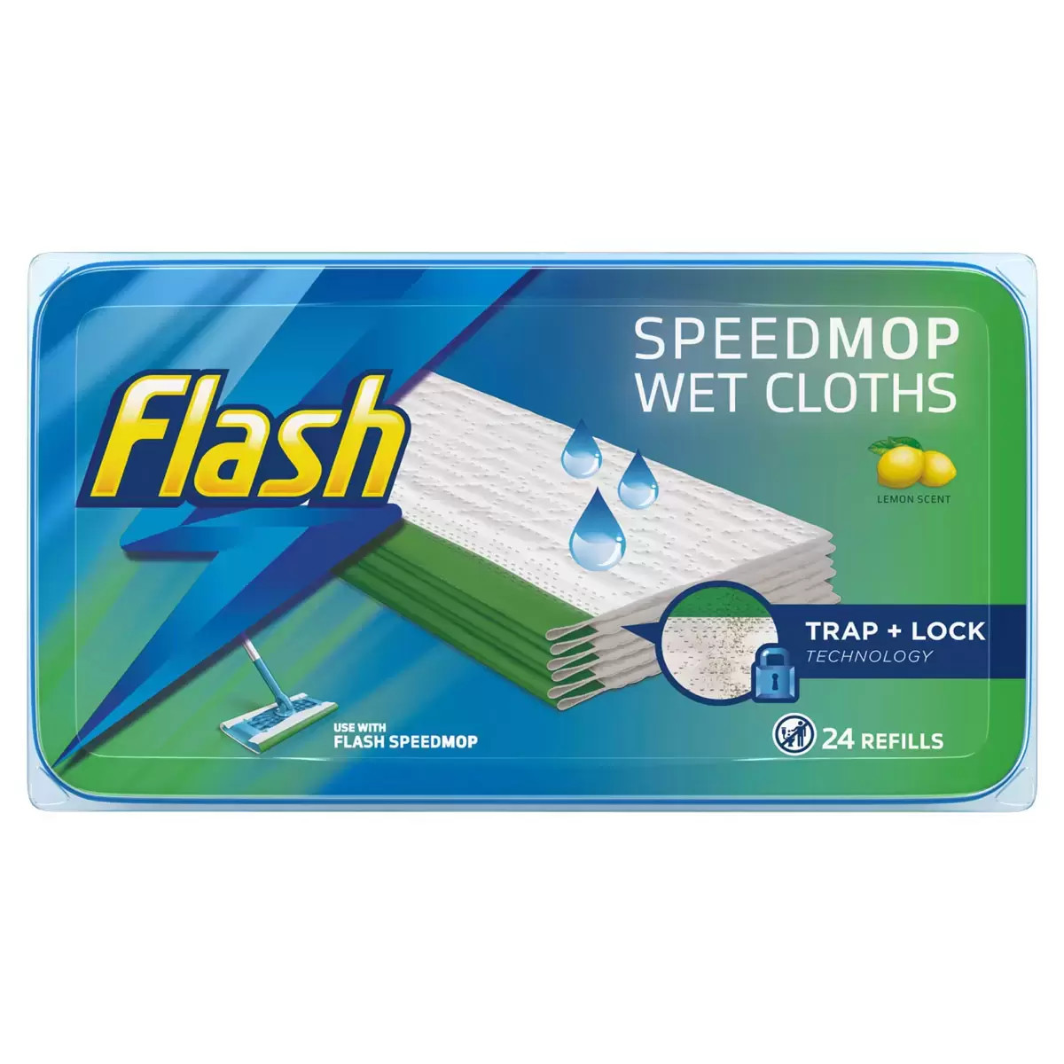 79441309073438__73402.1754381092.jpg 24 Pack Flash Speed mop Hygiene Mop Refill Wet Cloths Refills - Image 1