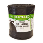 Banquet recycled tie top large refuse sacks by Banquet (90 Pack)