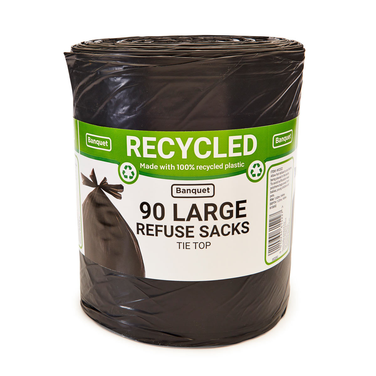 walkers_530x2x__52041.1692828269.jpg Banquet recycled tie top large refuse sacks by Banquet (90 Pack) - Image 1